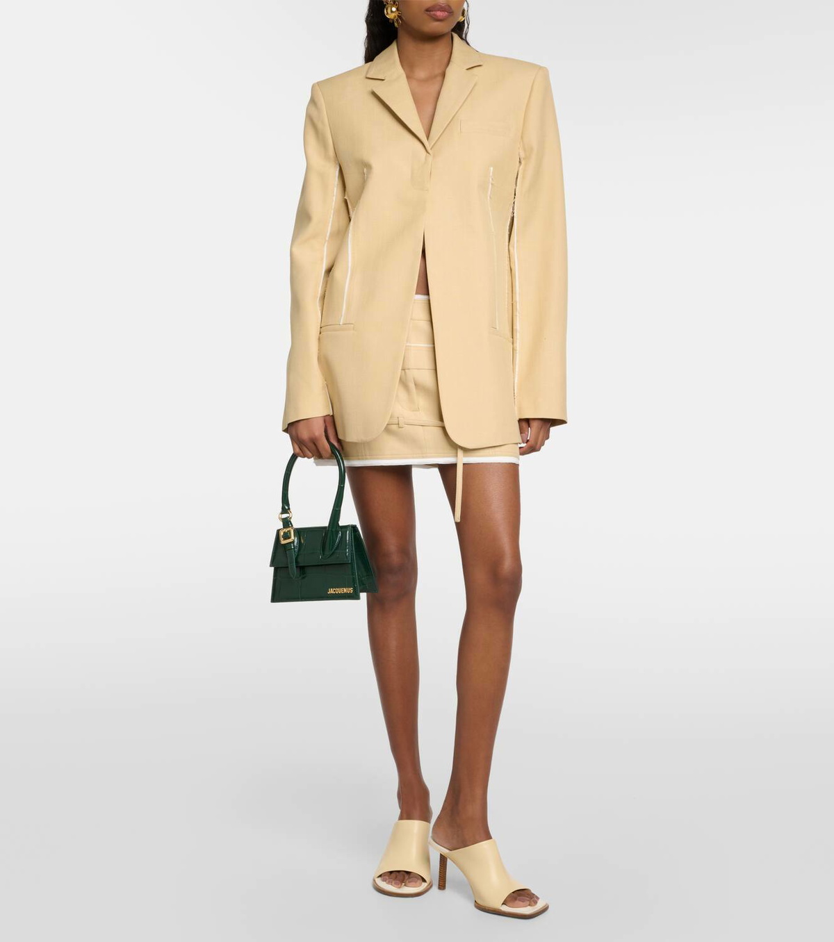 人気のパイソン柄！JACQUEMUS LE CHIQUITO MOYEN BOUCLE バッグ ジャックムス - Le Chiquito Moyen Boucle | HBX - ハイプ