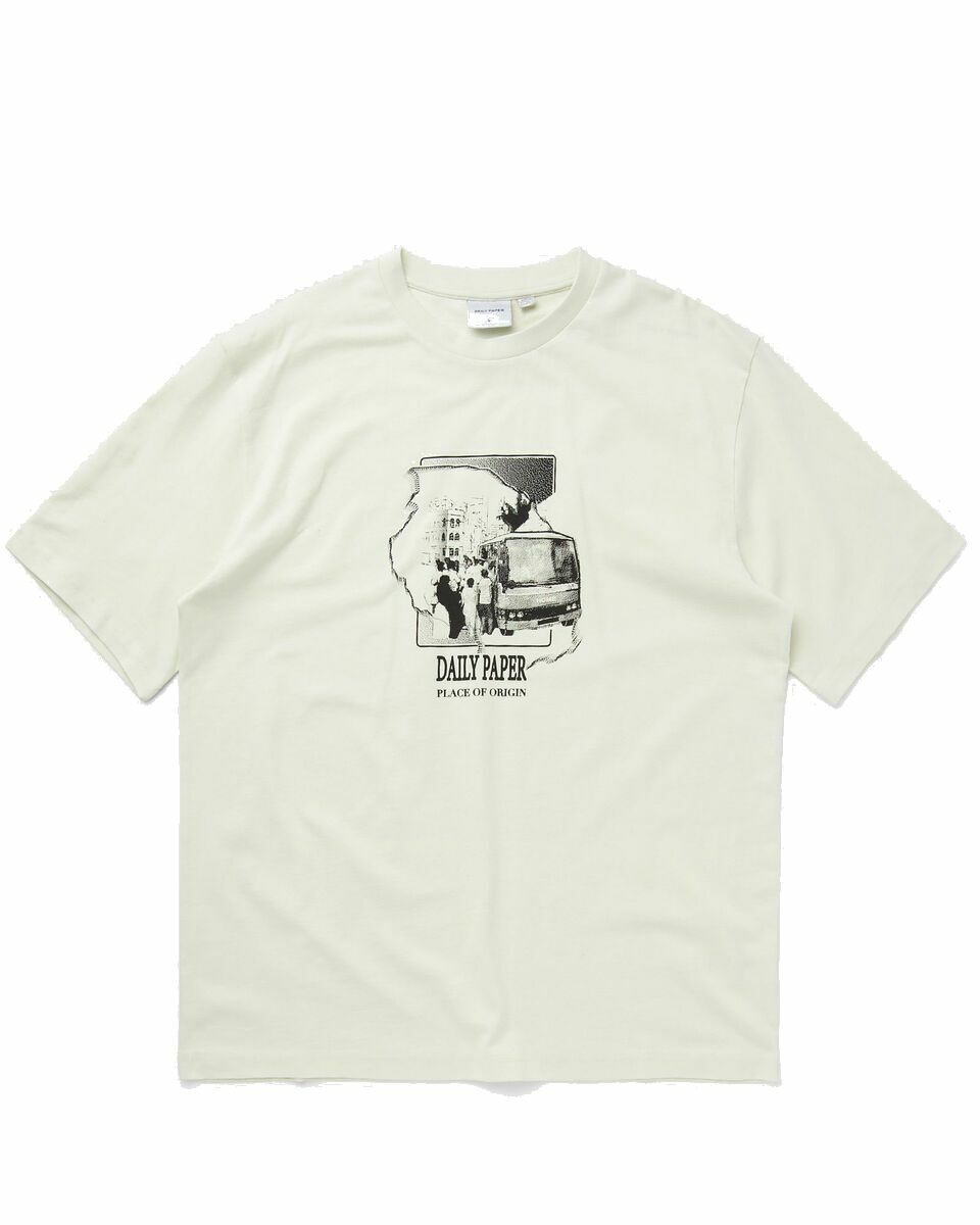 Photo: Daily Paper Place Of Origin Ss T Shirt White - Mens - Shortsleeves