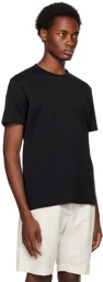 Sunspel Black Riviera Midweight T-Shirt