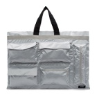 Raf Simons Silver and Black Eastpak Edition Poster Tote