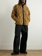 Wacko Maria - Reversible Leopard-Print Fleece and Ripstop Jacket - Orange