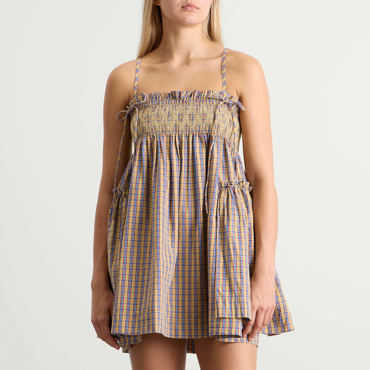 Damson Madder Women's Lilo Mini Dress in Marmalade