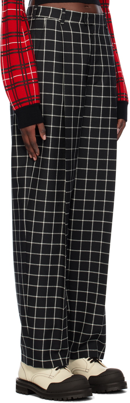 16344 Black Check Trousers
