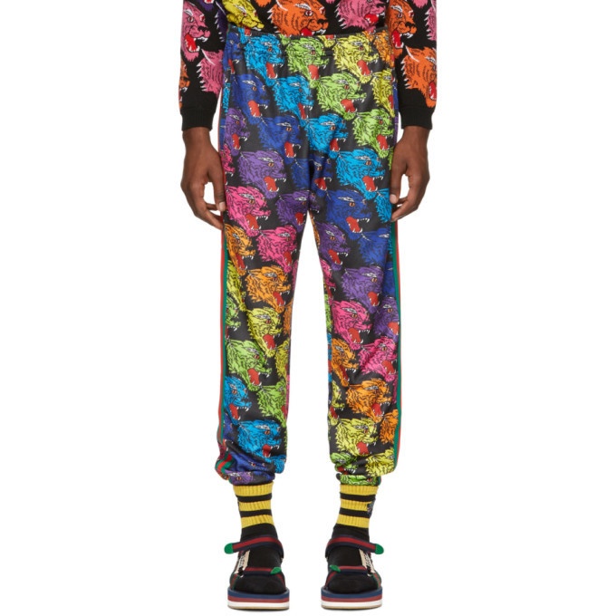 Photo: Gucci Multicolor All-Over Panther Lounge Pants