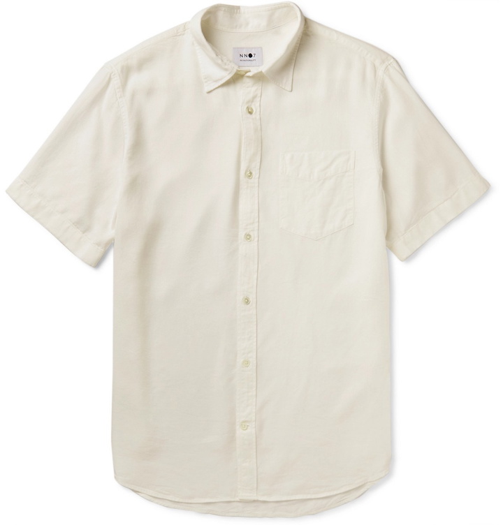 Photo: NN07 - Tyrion Garment-Dyed Tencel Shirt - Neutrals