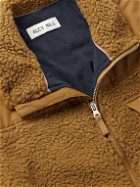 Alex Mill - Twill-Trimmed Recycled Sherpa Jacket - Brown