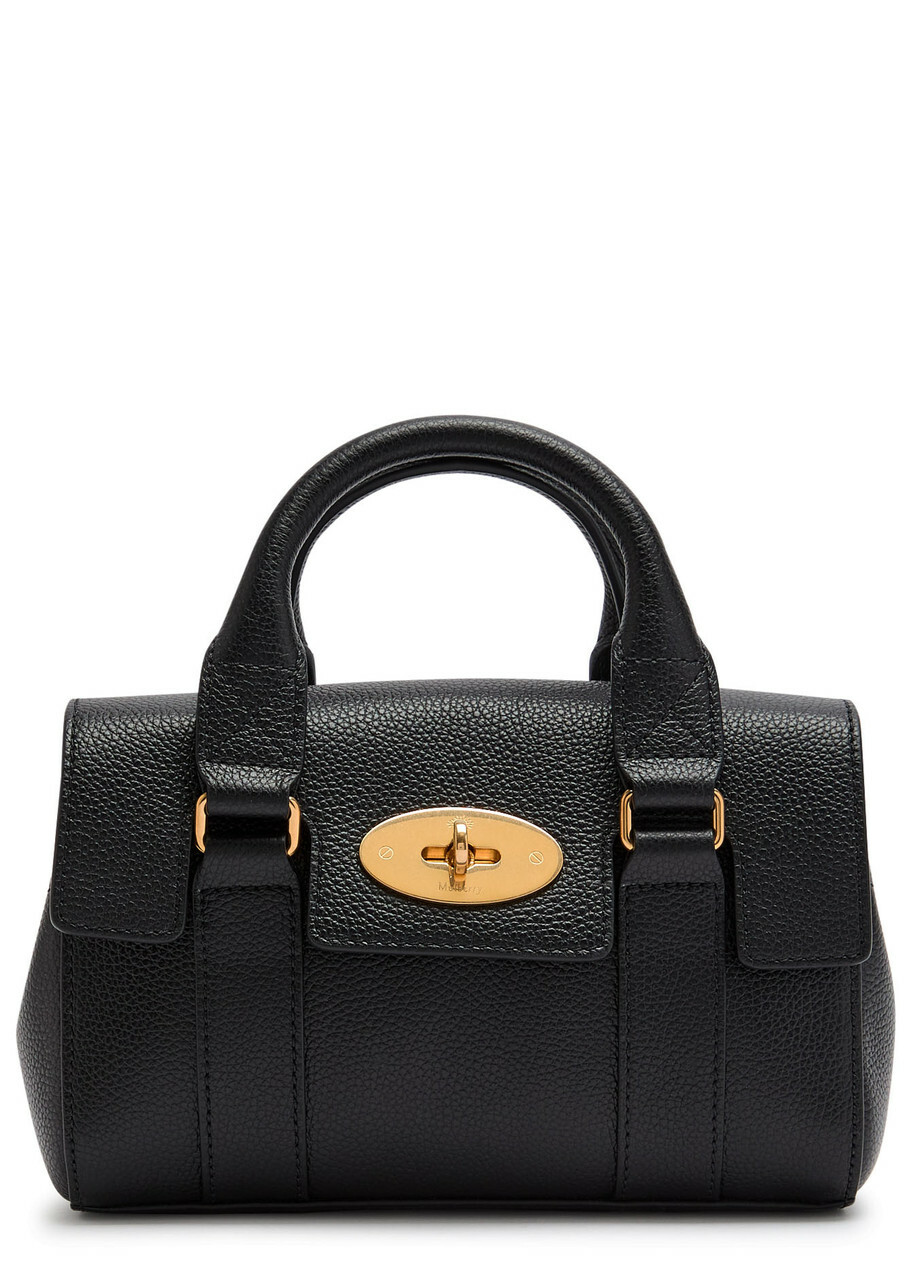 Mulberry Heritage Bayswater Mini Grained Leather Cross-body bag - Black - One Size