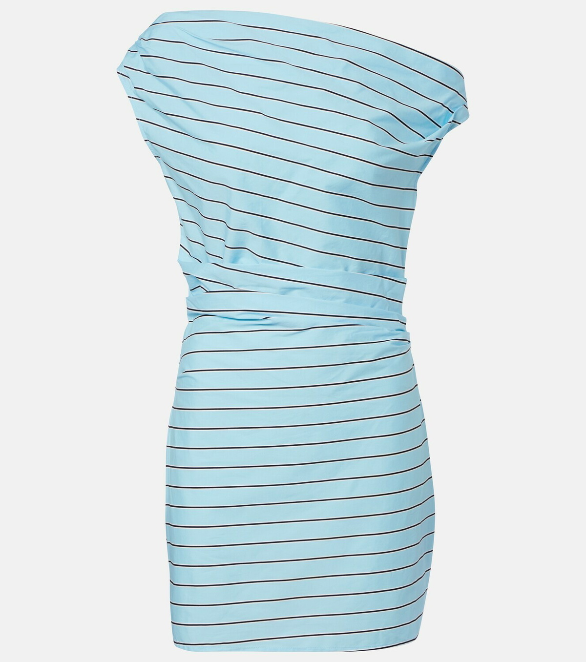 Staud Phare striped cotton poplin minidress