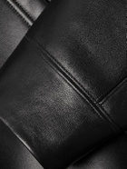 Valentino Garavani - Leather Hooded Jacket - Black