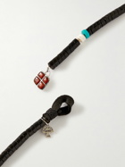 Peyote Bird - Geronimo Silver and Leather Multi-Stone Necklace