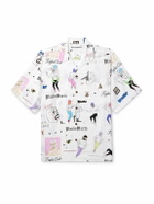 Wacko Maria - Type-10 Convertible-Collar Printed Matte-Satin Twill Shirt - White