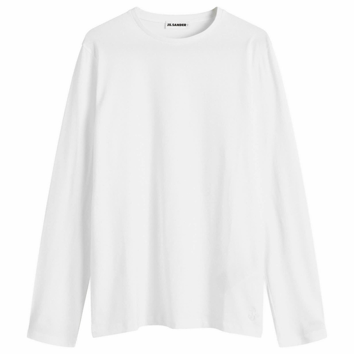 Photo: Jil Sander+ Men's Jil Sander Plus Regular Fit Long Sleeve T-Shirt in White