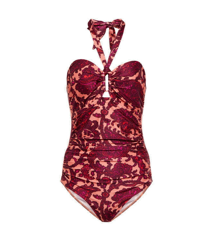 Photo: Zimmermann - Tiggy paisley halterneck swimsuit