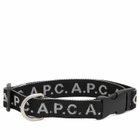 A.P.C. Men's Nylon Dog Collar in Black