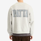 Patta Men's Marina Crew Neck Sweatshirt in Light Grey Melange