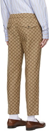 Gucci Beige GG Jogging Trousers