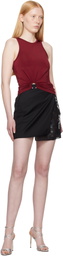 Rabanne Red Jersey Tank Top