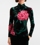 La DoubleJ Floral turtleneck top