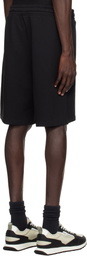 Hugo Black Cotton-Terry Shorts