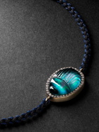 Lito - Luna Gold, Macramé, Chalcedony and Diamond Bracelet