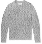 Folk - Slim-Fit Mélange Cotton Sweater - Gray