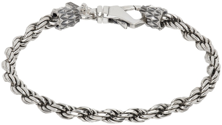 Photo: Emanuele Bicocchi Silver Rope Chain Bracelet