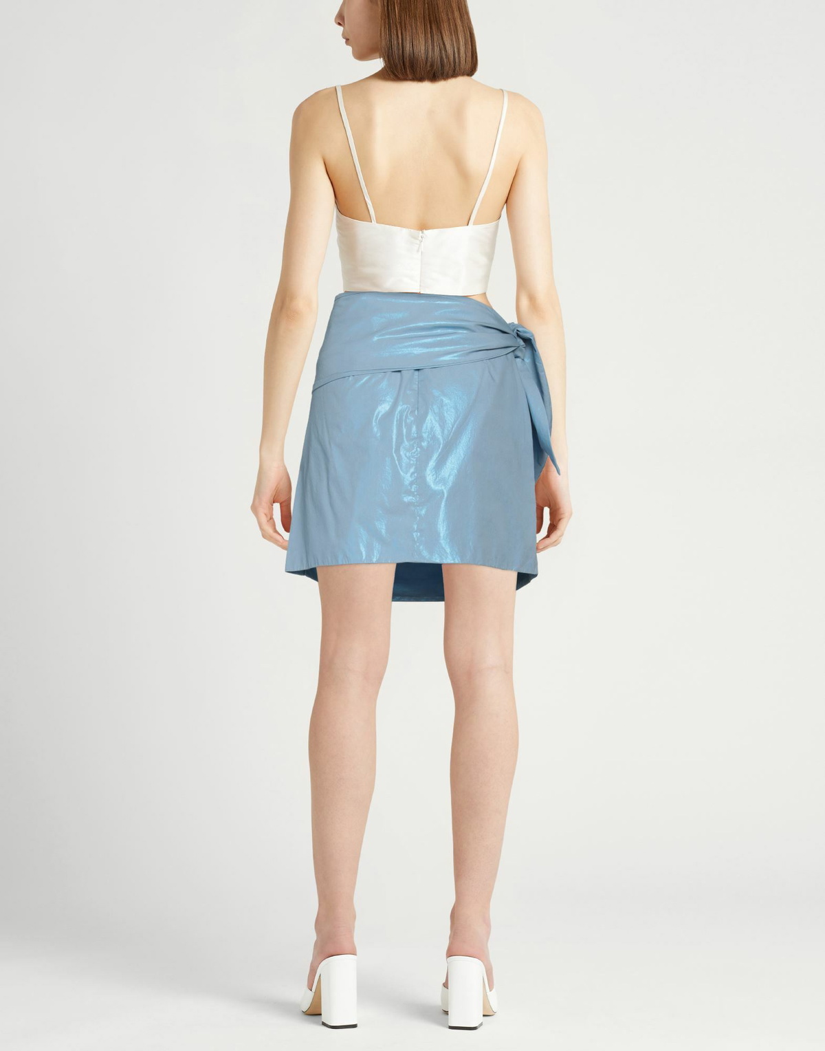 Jucca Womens Mini skirt in Light blue