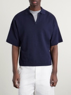 Blue Blue Japan - Knitted Polo Shirt - Blue