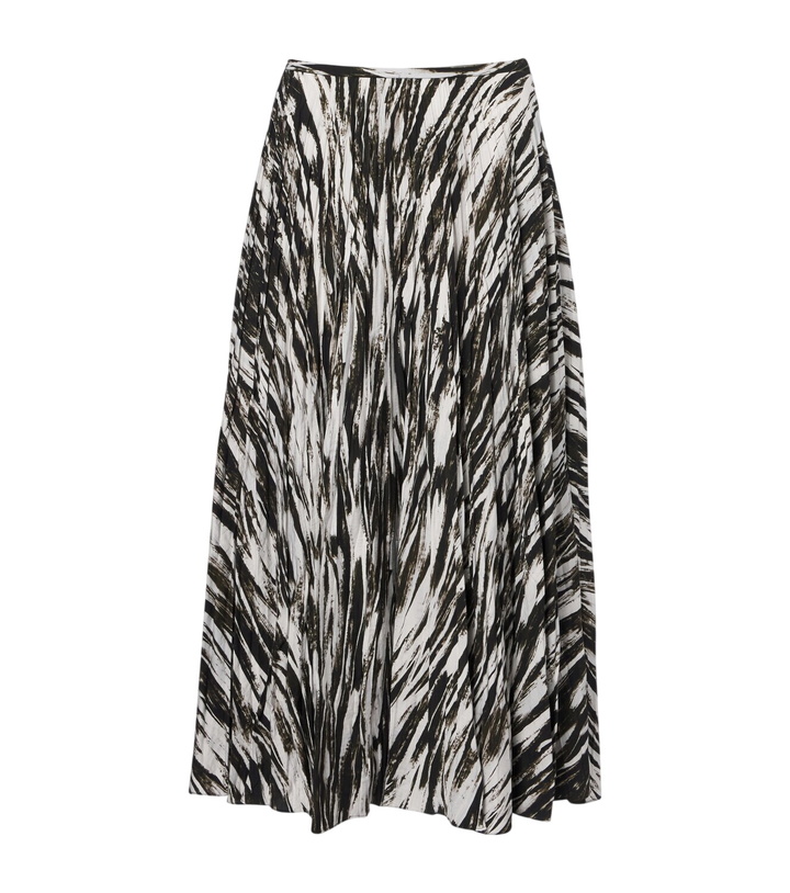 Photo: Proenza Schouler White Label Runa printed twill midi skirt