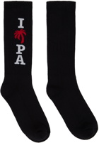 Palm Angels Black 'I Love PA' Socks