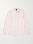 Noah - Button-Down Collar Striped Cotton Oxford Shirt - Pink