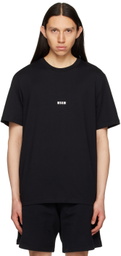MSGM Black Printed T-Shirt