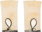 Valentino Garavani Off-White VLogo Signature Biker Gloves