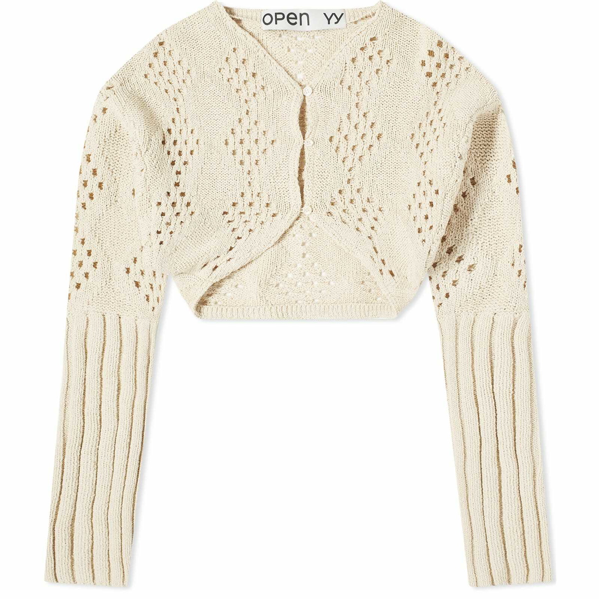 OPEN YY Argyle Pointelle Knit Bolero – Cycle Platform