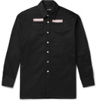 Raf Simons - Logo-Appliquéd Denim Overshirt - Black