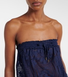 Melissa Odabash Viv HS cotton-blend lace romper