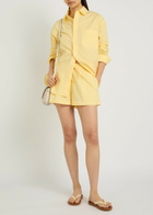 Matteau Cotton-poplin Shorts Yellow