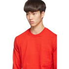 Comme des Garcons Shirt Red Wool Gauge 14 Sweater
