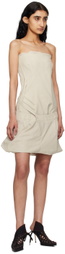 Ottolinger Off-White Deconstructed Minidress