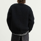 Visvim Men's Amplus Boatneck Hand Knit in Black
