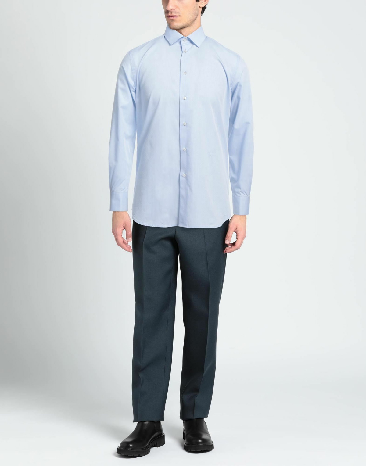Trussardi Mens Shirt Sky in Blue