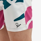 By Parra Men's Beached In White Swim Shorts in Multi