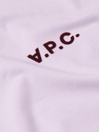 A.P.C. - Joachim Logo-Print Cotton-Jersey T-Shirt - Purple