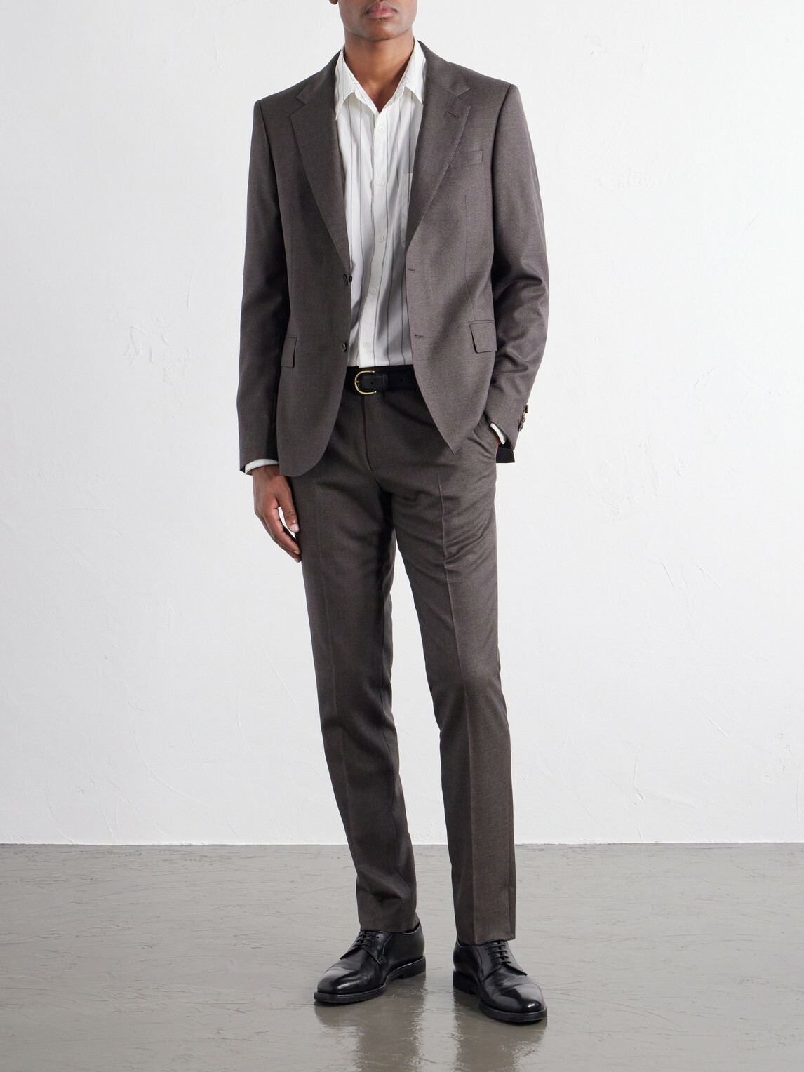 Mr P. - Luxe Wool and Silk-Blend Suit Jacket - Brown