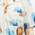 Foret Men's Hush Seersucker Vacation Shirt in Cloud Print