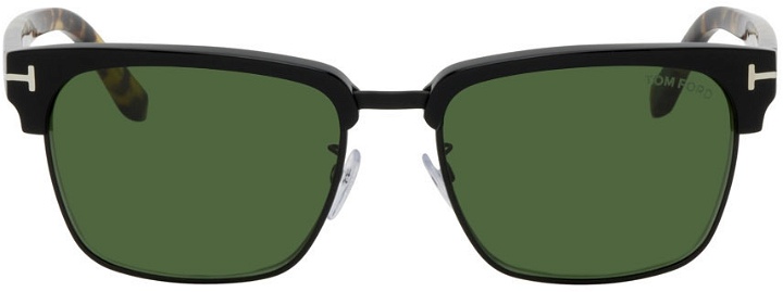 Photo: TOM FORD Black & Tortoiseshell River Sunglasses