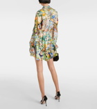 Camilla Printed silk shirt dress