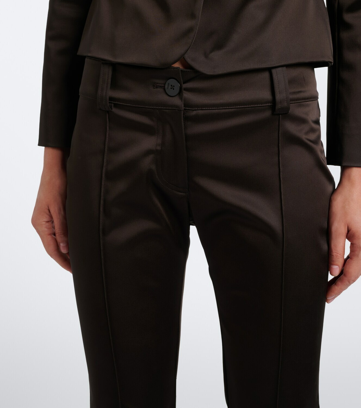 Gucci Duchess satin flared pants