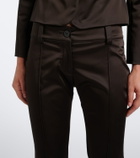 Gucci Duchess satin flared pants