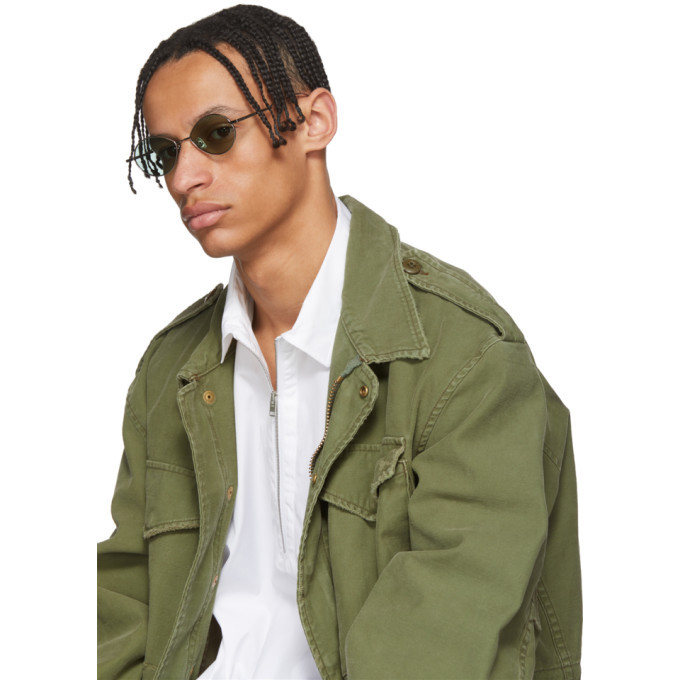 Gentle Monster Silver and Green Cobalt Sunglasses Gentle Monster